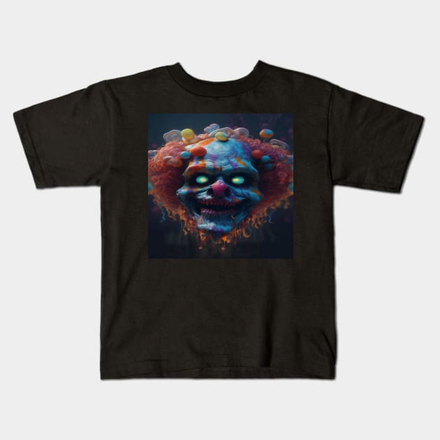 killer clown Kids T-Shirt by sukhendu.12